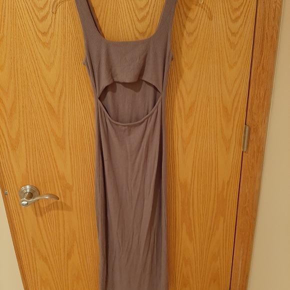 Forever 21 Cut Out Maxi Dress Clay Color Size Small - Picture 6 of 9